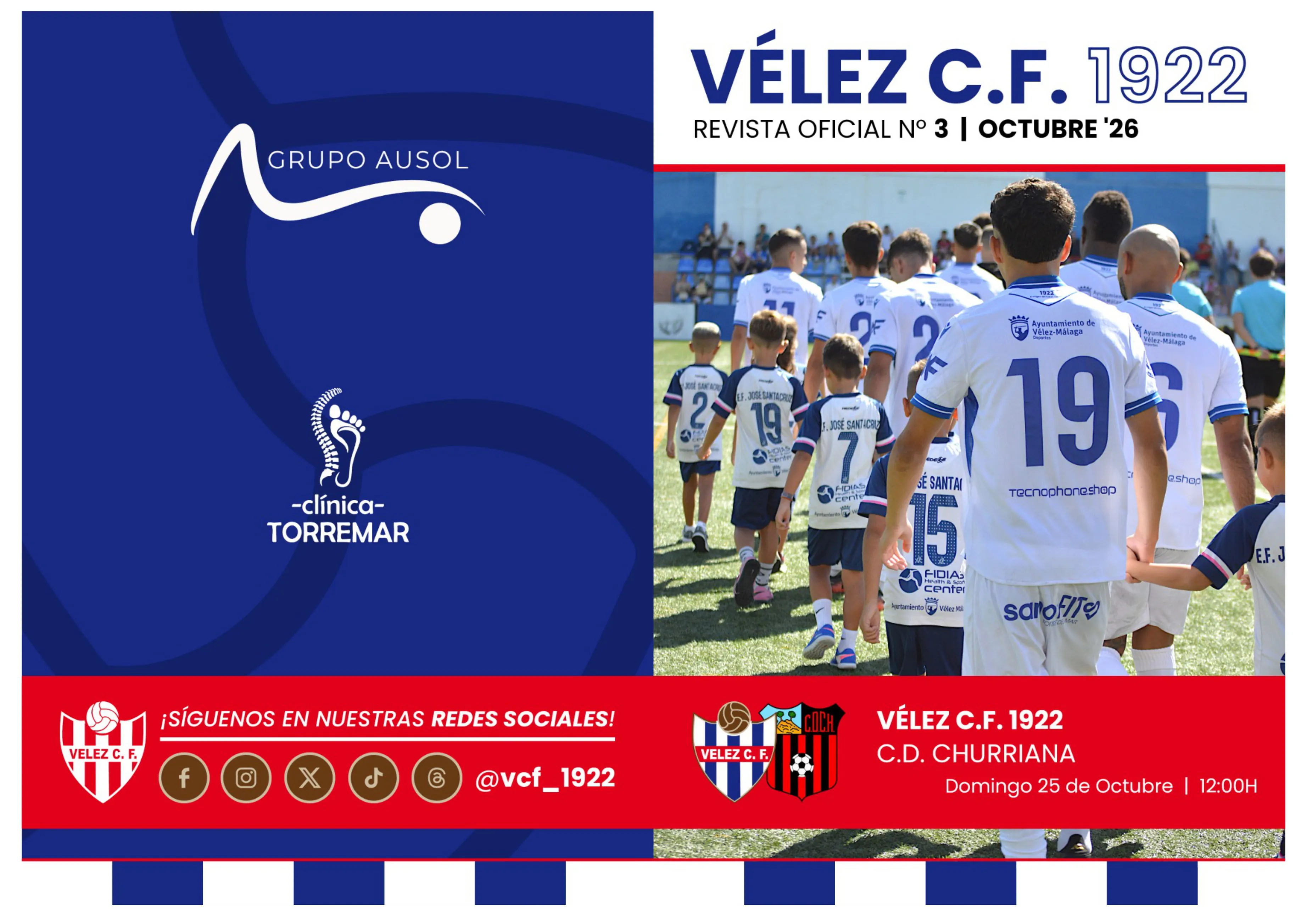 Portada de Revista Oficial Nº 3 del Vélez C.F. 1922